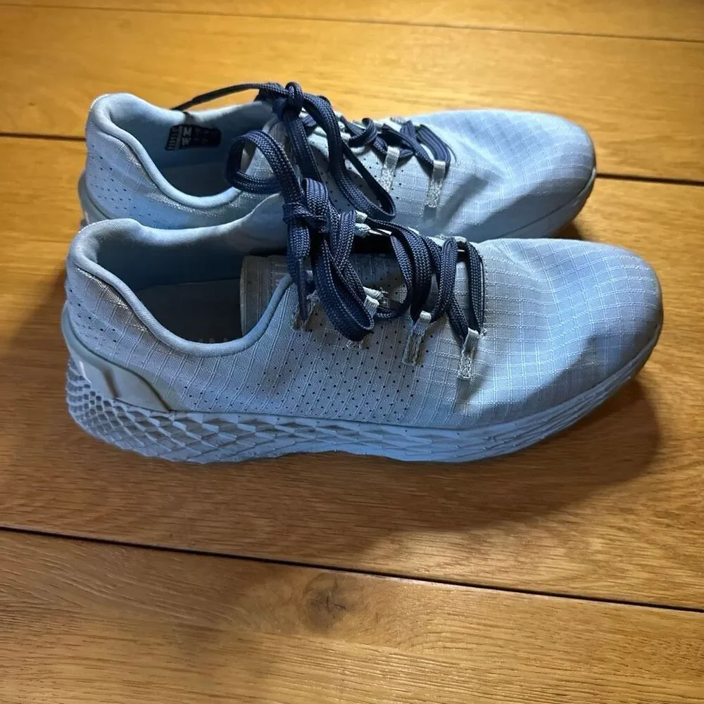 Nobull cross trainers blue knit shoe sneaker women’s 9 men’s 7.5